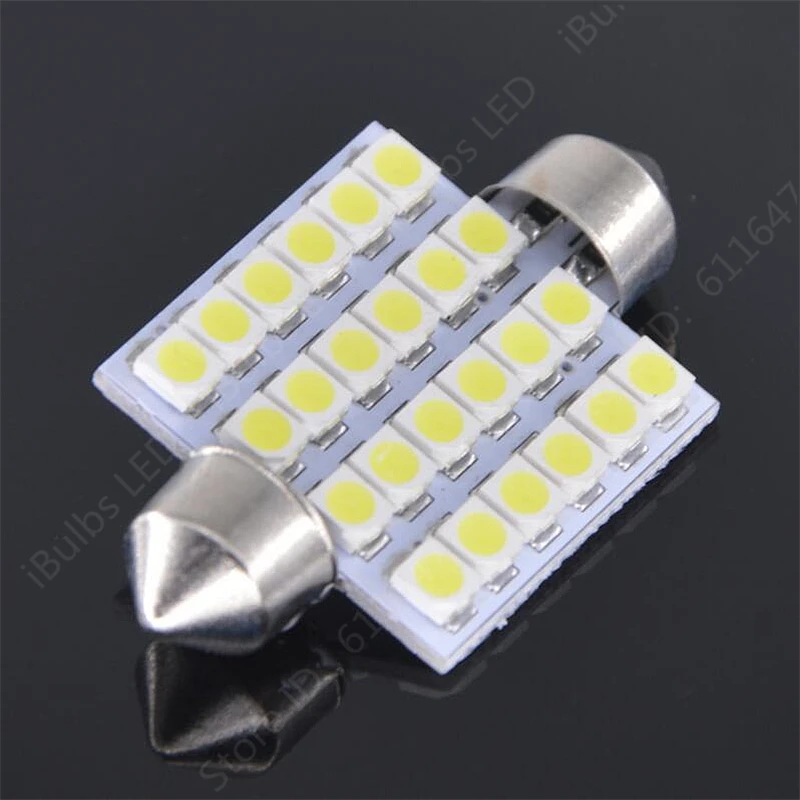 

2PCS Big Promotion 36MM 39MM 41MM 24 SMD 3528 LED Car Auto C5W License Plate Interior Dome Festoon Indicator Lights Lamp Bulb