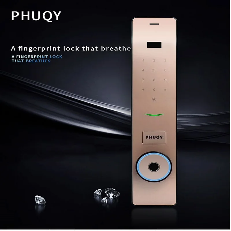 

Automatic Anti-Theft Door Breathing Light Smart Lock Home Fingerprint Lock Code Lock Magnetic Card Lock PHUQY-FQ8 