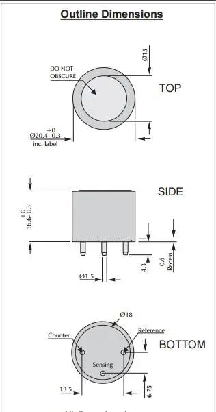 Hydrogen Sulphide GAS SENSORS 4HS LM