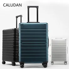 Все Алюминий сплав тележка чехол TSA кодовый замок Универсальный колеса алюминиевый каркас багажный 20/24/28 дюймов чашку костюм чехол