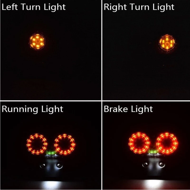 Задний светильник для BMW Honda Harley мотоцикл 40 LED Сигнал поворота стоп сигналы s