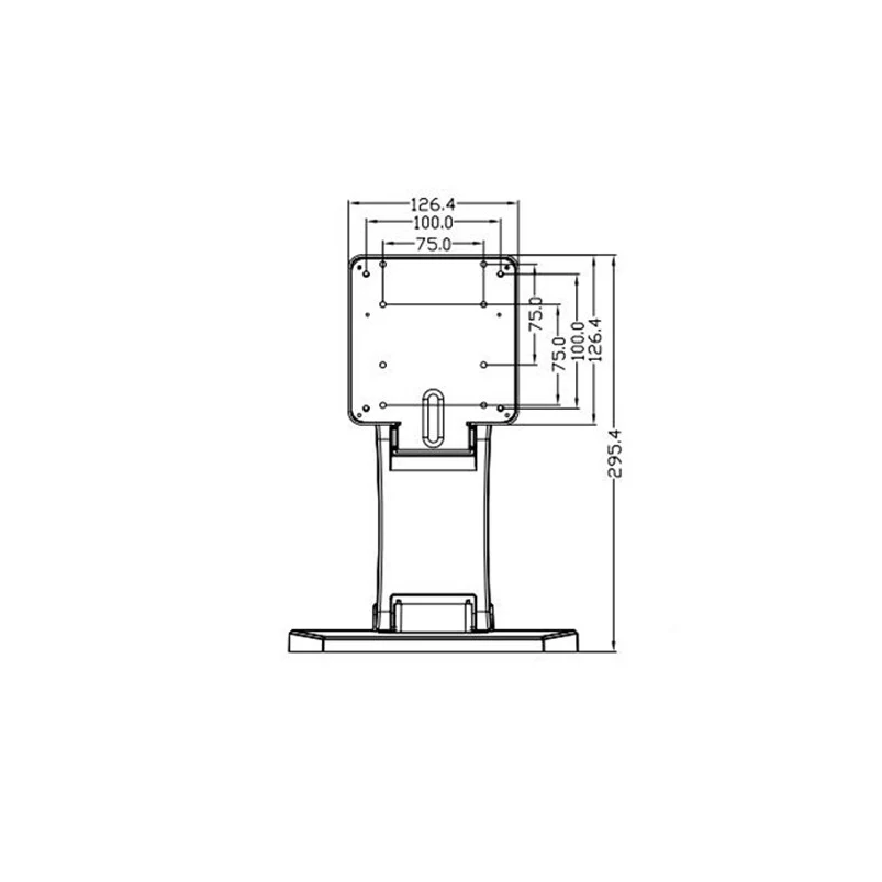 Wearson WS-03Y Monitor Desk Stand Large Base Stable Adjustable Height Mounts 15~24 Inch LCD LED Screen With VESA 3x34x4