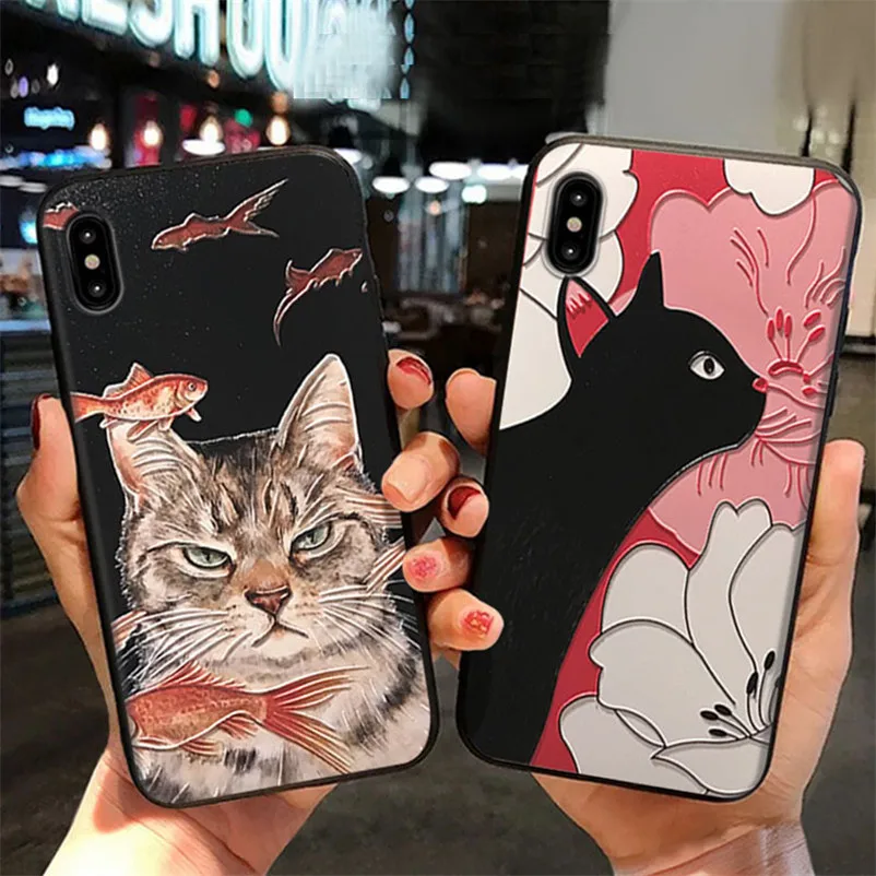 

3D Emboss TPU Animal Case For Funda Xiaomi Redmi 4A 4X 6A 7A 5 Plus Note 5 6 7 8 Pro Mi A1 A2 A3 8 9 Lite SE Mi 9T F1 Cover Capa