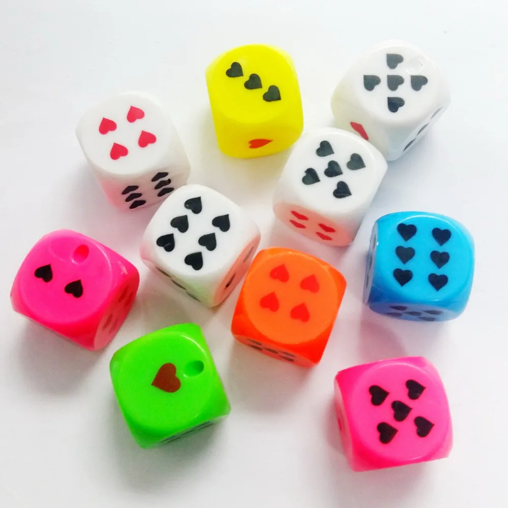 

8pcs E143 multi color Dice pendant for Key Chain Man School Bag Birthday Party Favors Gift Novelty Pinata Filler Loot Gag Prize