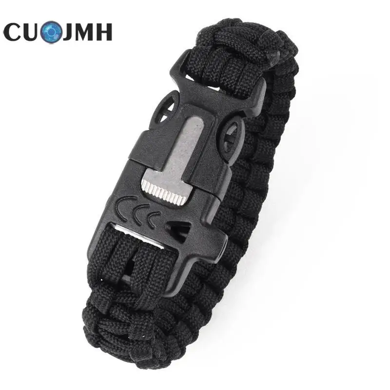 1 Pcs Wilderness Survival Bracelet Multifunction Parachute Rope Bracelet Outdoor Survival Emergency Camping Life Line 1 Pcs Wilderness Survival Bracelet Multifunction Parachute Rope Bracelet Outdoor Survival Emergency Camping Life Line