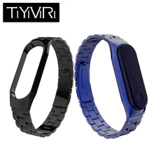 Металлический ремешок для Xiaomi mi Band 3, умный Браслет, ремешок из нержавеющей стали для mi Band 3, браслет, Сменные аксессуары для mi Band 3