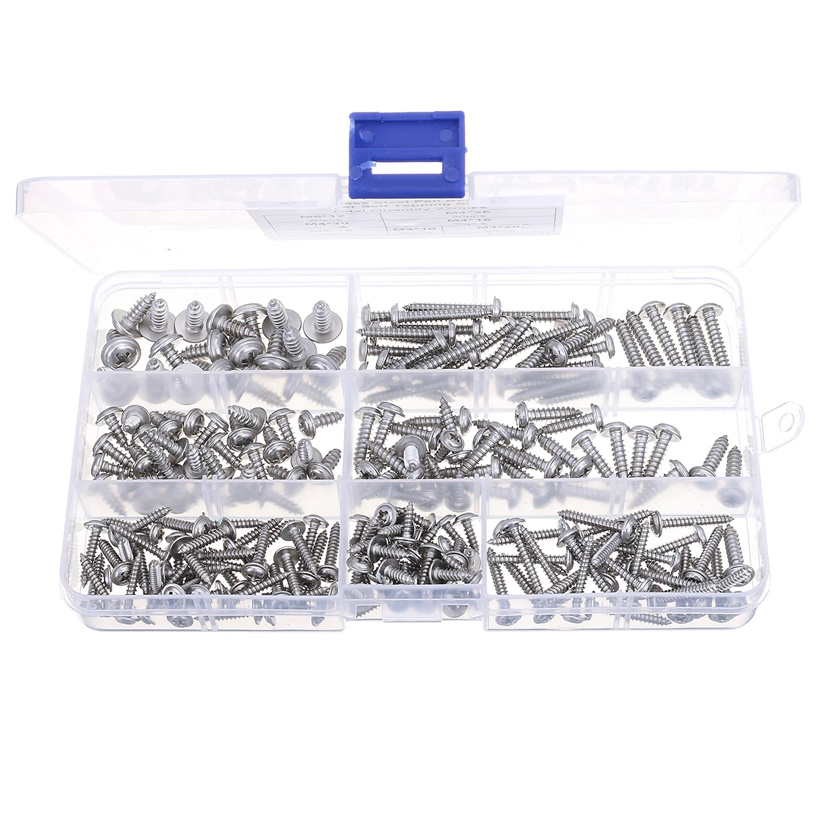 

220pcs M3/M4/M5 Stainless Steel 304 Pan Head Phillips Screw Trapper Self Trapping Screw New