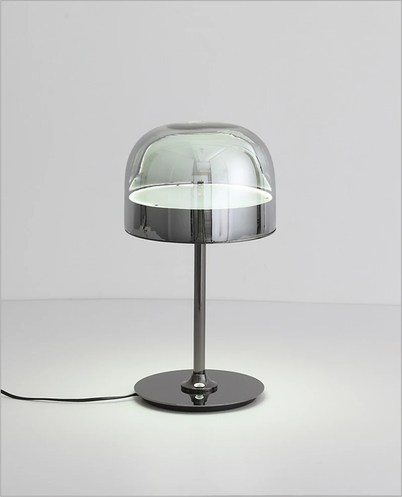 Modern Nordic Minimalist Metal Glass Table Lamp Italy Design Rose Gold Table Light Bedside Lamp For Living Room Study Bedroom (9)