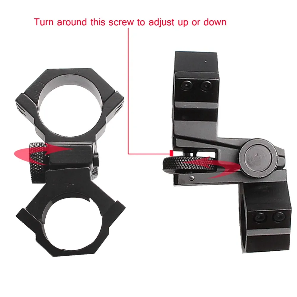 25.4mm 30mm Adjustable scope rings weaver scope mount for Rifle Pistol Airsoft with weaver rail RL2-0003 (5)