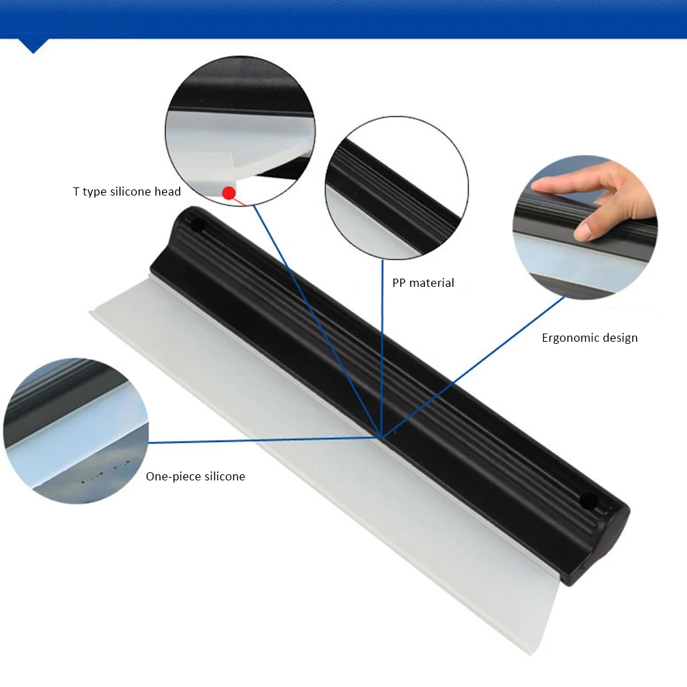 Маленький силиконовый стеклоочиститель 27 см/10,63 дюйма, автомобильный стеклоочиститель, скребок для стекла, скребок для воды для автомобилей, домов, грузовиков, мотоциклов