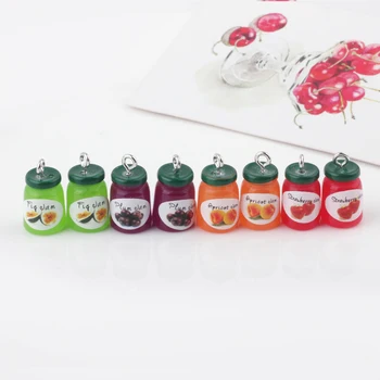

30pcs/lot summer handmade resin materials bottle shape personality charms diy jewelry earrings/bracelet pendants accessory