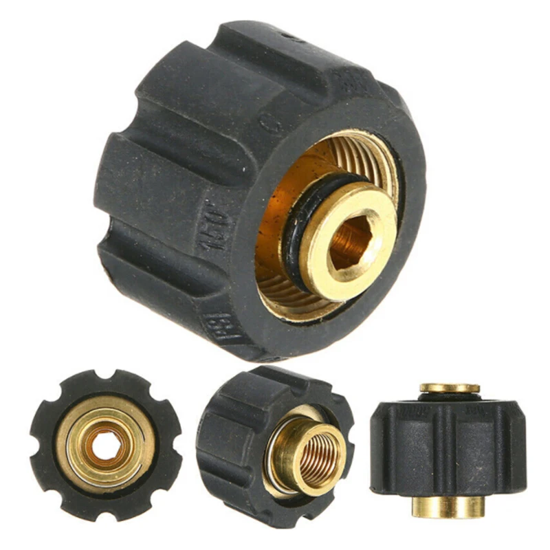 Jet Gun For Karcher HD HDS Brass Plastic Black Gold 160bar 36mm Quick Connector Foam Lance Adapter Cleaner Connector Jet Gun For Karcher HD HDS Brass Plastic Black Gold 160bar 36mm Quick Connector Foam Lance Adapter Cleaner Connector