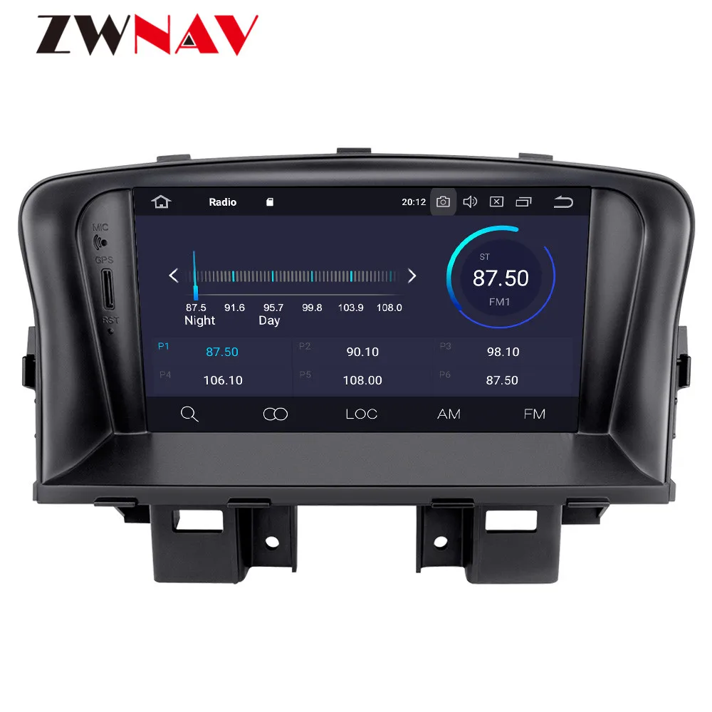 Best ZWNAV Android 9.0 Car DVD Player For Chevrolet CRUZE 2008-2012 Radio Ibiza GPS with Mirroring link RDS Free 8G Map Card PX5 2