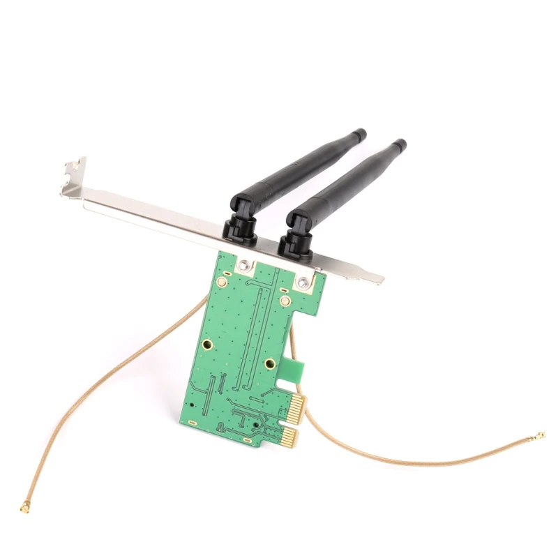 AR9281 Desktop Wlan Беспроводной Wi-Fi PCI-E Card Adapter PCI-1X 300 м с двойной несъемной антенной