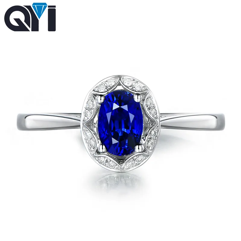 Женские обручальные кольца QYI 1 25 ct с овальным вырезом Sona из стерлингового серебра