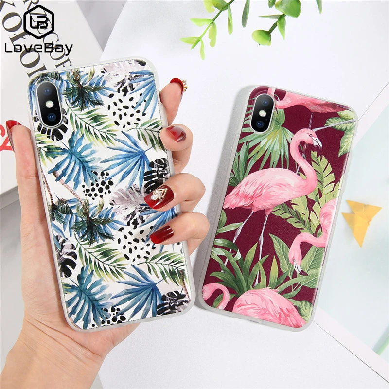 Чехол для телефона Lovebay iPhone 6 S 7 8 Plus X XR Max 5 5S SE модный 3D винтажный Цветочный