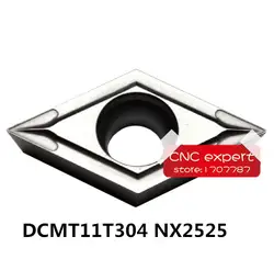 Бесплатная доставка 10 шт. DCMT11T304 NX2525/dcmt11t308 NX2525 поворота Подставки подходит для SDJCR/sdncn/sdqcr поворота Подставки