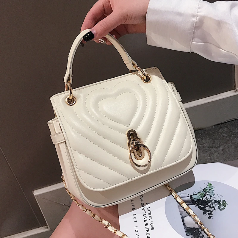 

Luxury Handbag 2019 Fashion New High Quality PU Leather Women's Designer Handbag Lock Tote bag Chain Shoulder Messenger bags