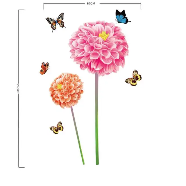 diy decor fresh nature 3d sun flower butterfly wall sticker decal romantic art home decor 101 - Home Decor 101 diy decor fresh nature 3d sun flower butterfly wall sticker decal romantic art home decor 101 - Home Decor 101