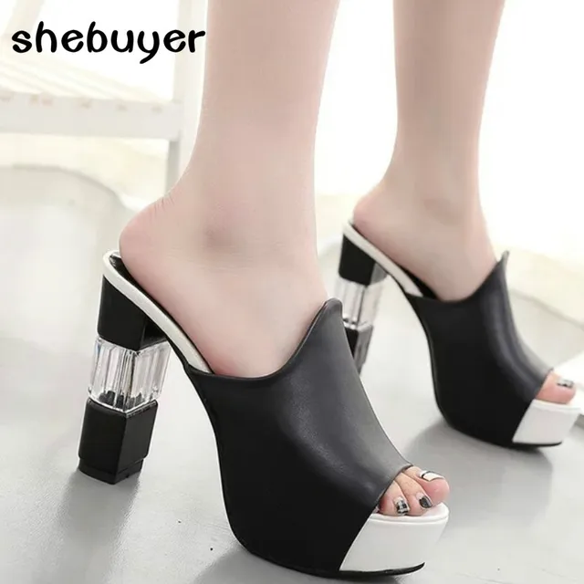 2017 Summer Women Elegant Sexy High Heel Sandals Peep Toe Platform Shoes Crystal Chunky Heel Shoes 2017 Summer Women Elegant Sexy High Heel Sandals Peep Toe Platform Shoes Crystal Chunky Heel Shoes