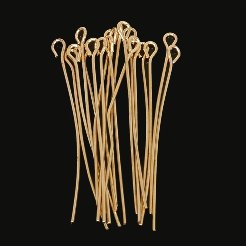 

Wholesale 220pcs/lot 45mm Rose Gold Color Eye Pins Head Pin DIY Metal Jewelry Accessories Finding