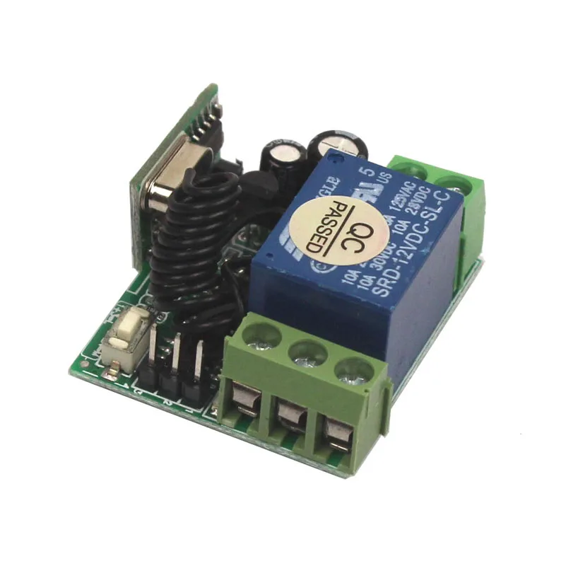 Door Access Control System DC 12V 1CH Wireless Remote Switch RF Remote Control Light Switch Receiver Transmitter 315Hz 433MHz-7