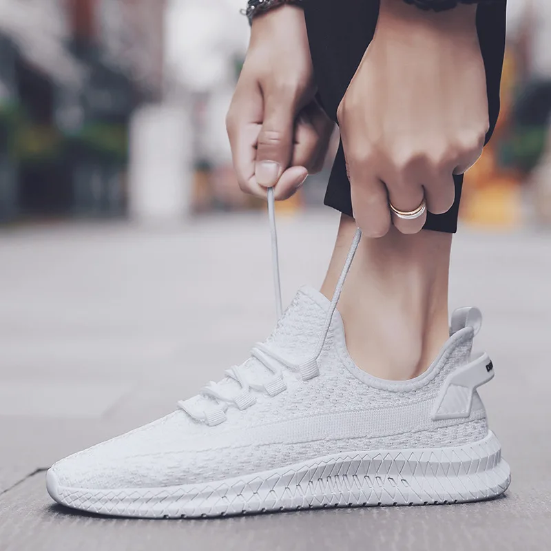 

Men Running Shoes Comfortable Breathable Mesh Sneaker Thick Soles Jogging Fitness Outdoor Jogging Sport Shoes Mens Casual Shoes
