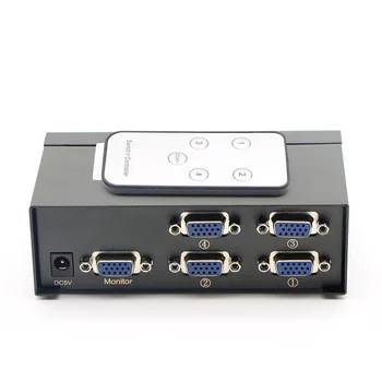 

With remote control, VGA switch 4 into 1 out, computer monitors, converters, shared HD