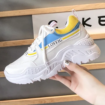 

Comfy Breathable Running Shoes Mesh Trainers Heels Women's Platform Sneakers Sport Women Shoes Casual Female Sneakers кроссовки