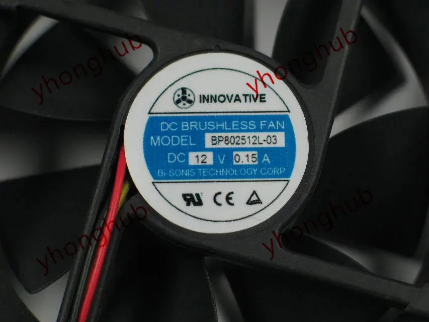 Инновационный BP802512L 03 DC 12V 0.15A 80x80x25 мм Сервер вентилятор охлаждения|square fan|server fandc fan