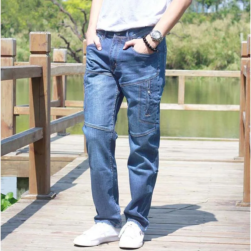 cargo denim jeans black