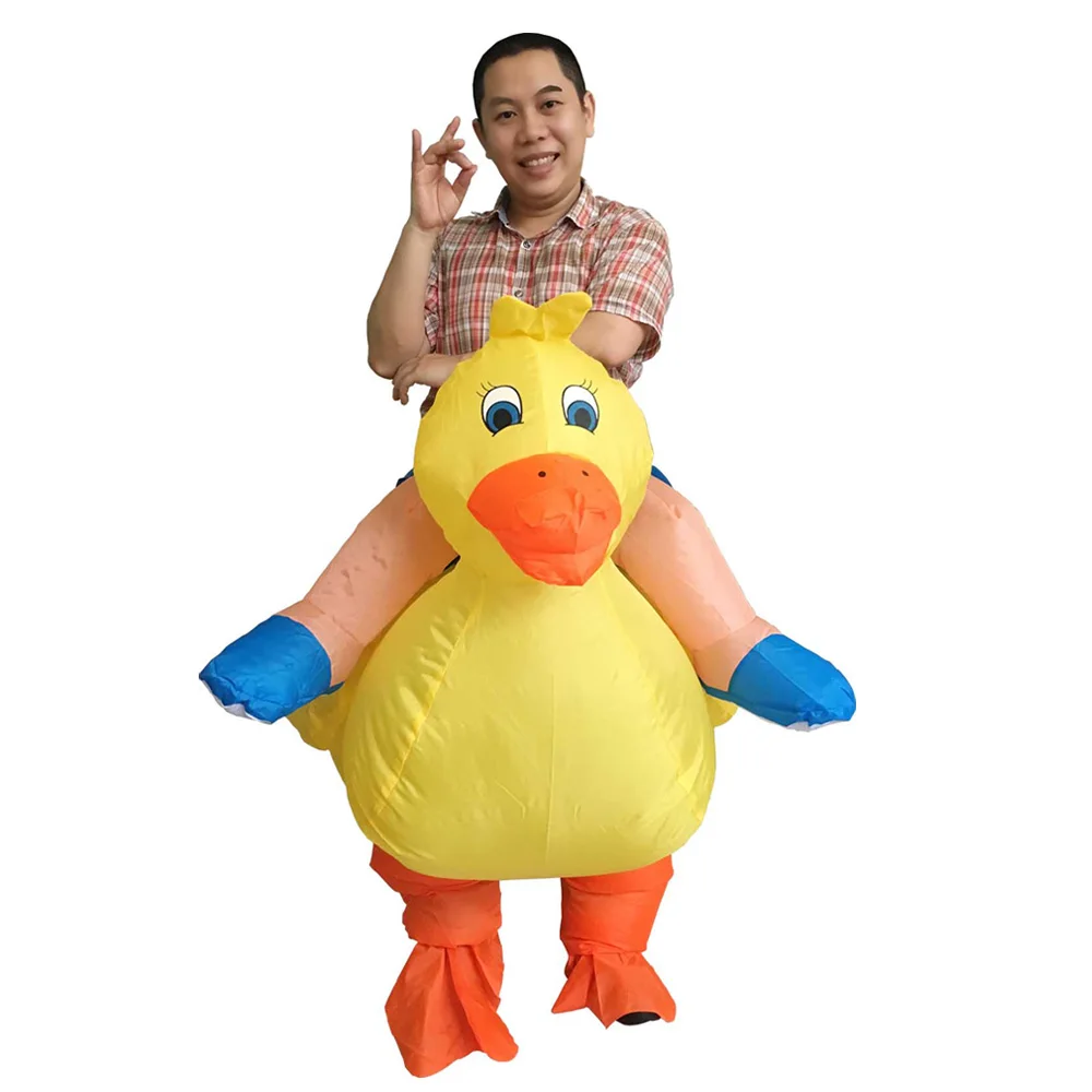 Inflatable Yellow Duck Costume (3)