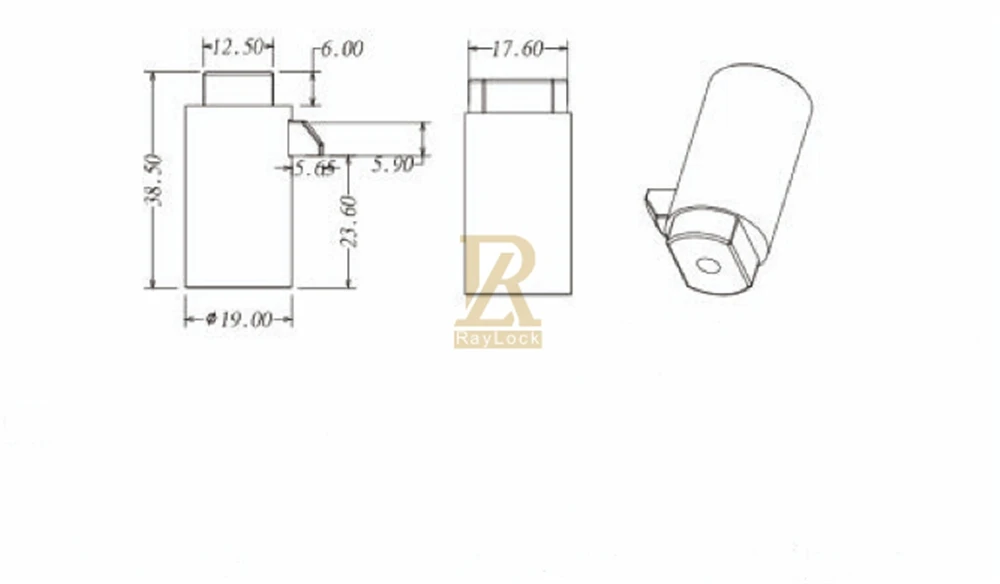 RayLock key alike ZDC цилиндр замка 38,5 мм Блокировка розетки для двери и замок торгового аппарата