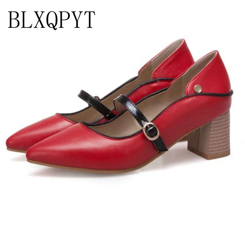 

BLXQPYT Hot Sale Zapatos Mujer Tacon SUPER Big Size 32-50 New Spring Autumn Women's Pumps Women Shoes High Heels Pu Party T352