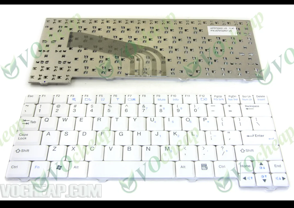 Genuine New Notebook Laptop keyboard for LG X110 White US Version P/N