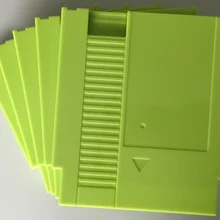 Зеленый цвет 72 булавки игровой картридж Замена пластиковый корпус для консоли NES