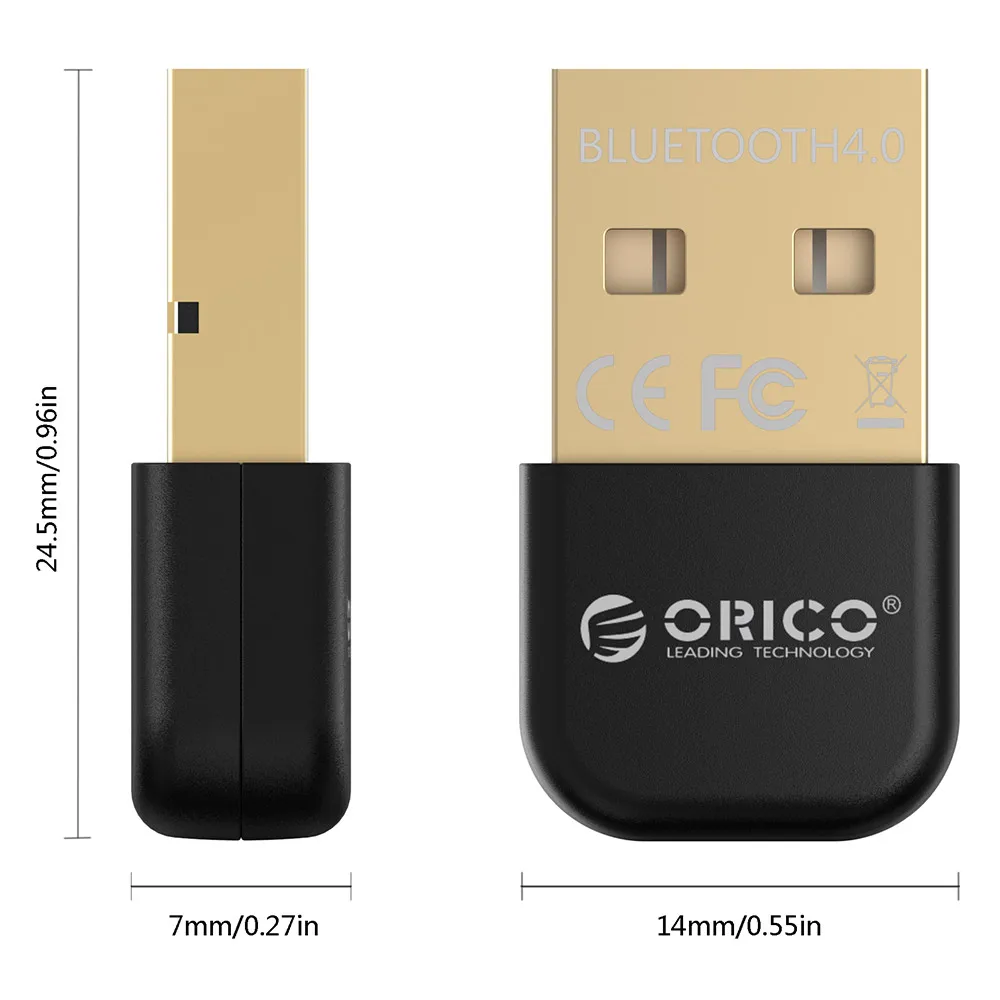 ORICO USB Bluetooth 4,0 адаптер для портативных ПК 10/XP/Vista беспроводной bluetooth-ключ аудио приемник Bluetooth передатчик