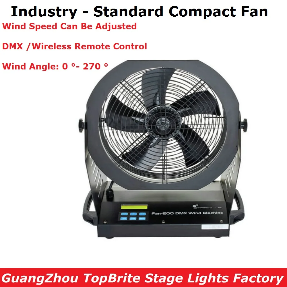Промышленный стандартный вентилятор 200 Вт высокой мощности DMX вентилятор профессиональный сценический Dj осветительное оборудование DMX/провод пульт дистанционного управления