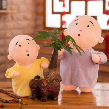 

New creative plush small monk doll funny toy birthday gift for kids