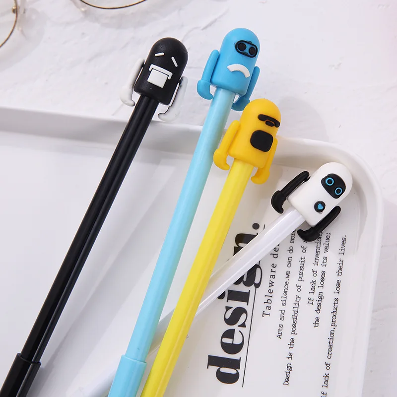 

Creative Robot Gel Pen for writing Cute black ink neutral pens Promotional Gift Stationery School & Office Supply