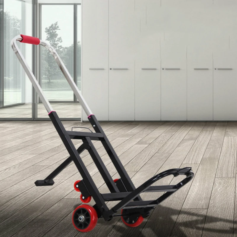 

Hand truck car cart cargo folding portable cart large trailer small cart push car heavy trolley