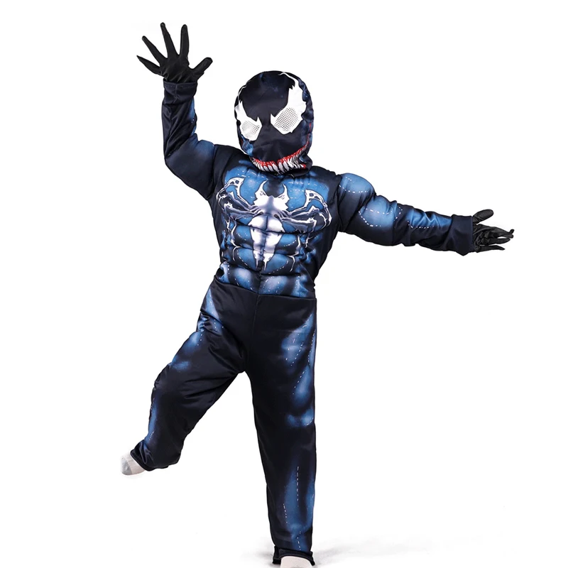 Costumi Horror Venom Costume per bambini Costume di Halloween per bambini  disfraz Scary Venom Muscle Suit Child Venom Suit