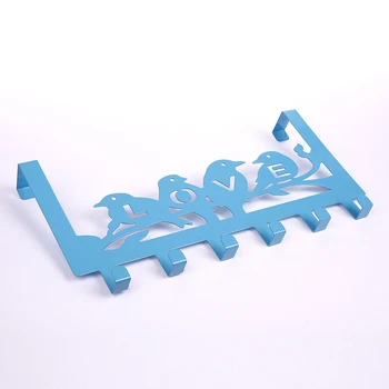 

[ Fly Eagle ]Free Shipping Blue Bird Over Door Stainless Steel Hook Holder Hanger For Kitchen