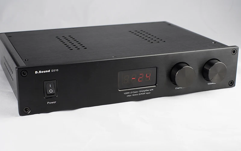 D. Sound D310 Высокое качество полный цифровой аудио усилитель вход USB/оптический/коаксиальный/AUX 120 Вт* 2 24 бит/192 кГц AC110V-240V пульт дистанционного управления