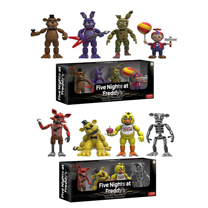 FNAF Five Nights At Freddy's Bonnie Foxy Freddy Fazbear медведь ночь Фредди игрушки Фигурки для детей |
