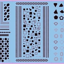 3 упак./лот переводятся с помощью воды, наклейка для ногтей наклейки на ногти черный кружевными треугольниками для женских туфель в виде геометрических фигур YU295-297