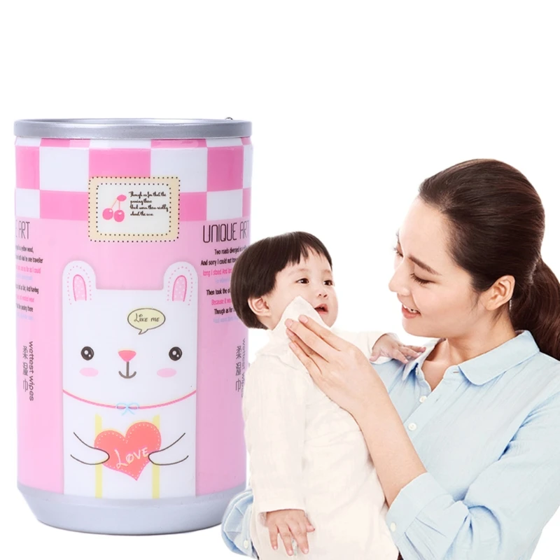 30 Sheets Creative Kids Baby Mini Wet Paper Wipes For Home Travel Use Convenient Baby Care New