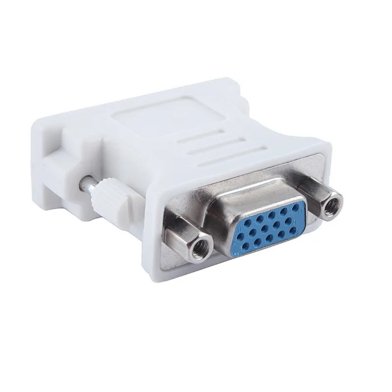 2 шт./лот DVI I 24 + 5 Pin папа к VGA 15 Женский видео конвертер адаптер для ПК ноутбука HDTV LCD