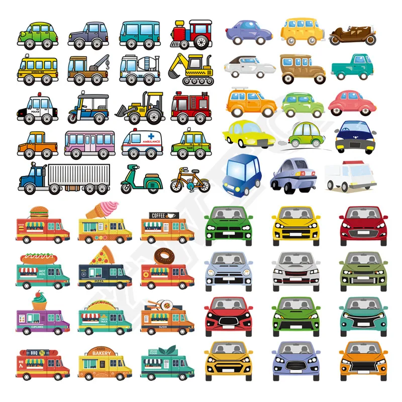 

Mini Cars Iron Patches For Clothing Creative Fashion Patches For Clothing DIY Iron-on Transfers Applique For Shoes Patches