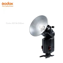 Godox AD-S6 Guarda-chuva-tipo Refletor Difusor Flash Portátil Para Witstro AD180 AD360 (Prata + Preto) AD200 Fotografia acessório